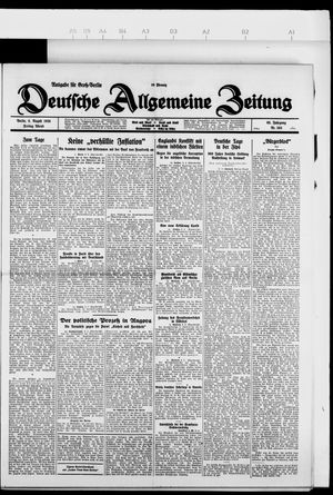 Deutsche allgemeine Zeitung vom 06.08.1926