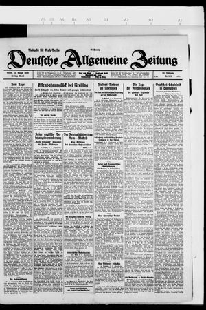 Deutsche allgemeine Zeitung vom 13.08.1926