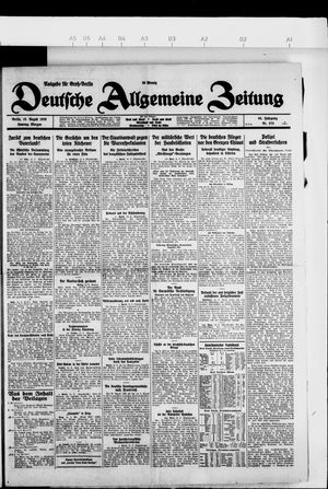 Deutsche allgemeine Zeitung vom 15.08.1926