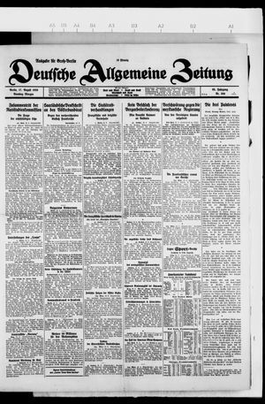 Deutsche allgemeine Zeitung vom 17.08.1926