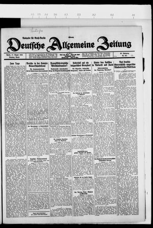 Deutsche allgemeine Zeitung vom 17.08.1926