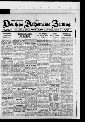 Deutsche allgemeine Zeitung vom 18.08.1926