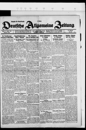 Deutsche allgemeine Zeitung vom 18.08.1926
