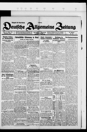 Deutsche allgemeine Zeitung vom 19.08.1926