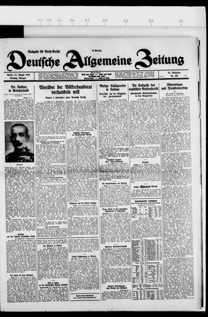 Deutsche allgemeine Zeitung vom 24.08.1926