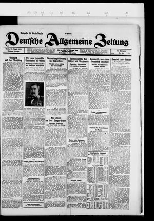 Deutsche allgemeine Zeitung vom 25.08.1926