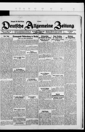 Deutsche allgemeine Zeitung vom 26.08.1926