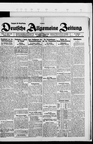 Deutsche allgemeine Zeitung vom 27.08.1926