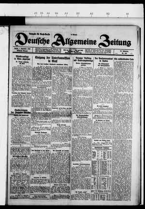 Deutsche allgemeine Zeitung vom 01.09.1926