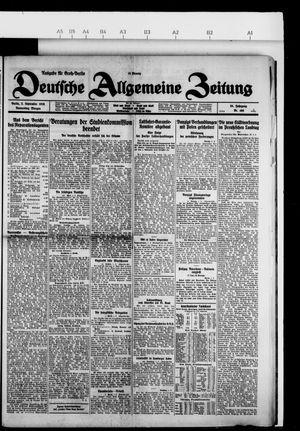 Deutsche allgemeine Zeitung on Sep 2, 1926