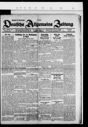 Deutsche allgemeine Zeitung on Sep 2, 1926