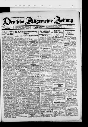 Deutsche allgemeine Zeitung on Sep 6, 1926