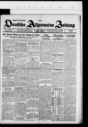 Deutsche allgemeine Zeitung vom 08.09.1926