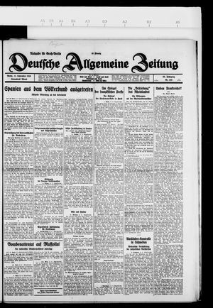 Deutsche allgemeine Zeitung vom 11.09.1926