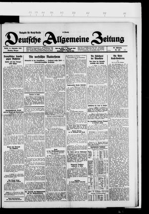 Deutsche allgemeine Zeitung vom 14.09.1926