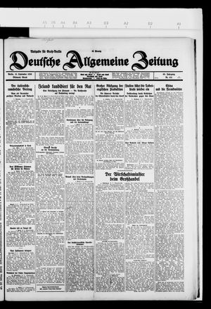 Deutsche allgemeine Zeitung vom 15.09.1926