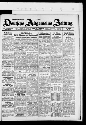 Deutsche allgemeine Zeitung vom 24.09.1926