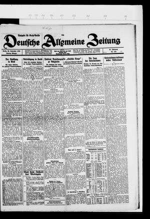 Deutsche allgemeine Zeitung vom 26.09.1926