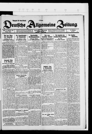 Deutsche allgemeine Zeitung vom 27.09.1926