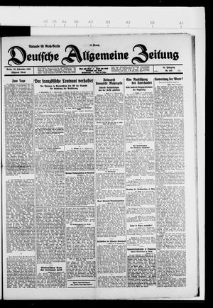 Deutsche allgemeine Zeitung on Sep 29, 1926
