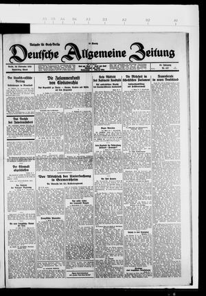 Deutsche allgemeine Zeitung vom 30.09.1926