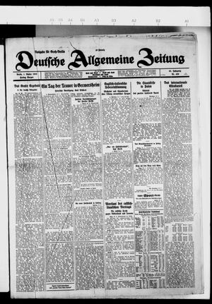 Deutsche allgemeine Zeitung vom 01.10.1926