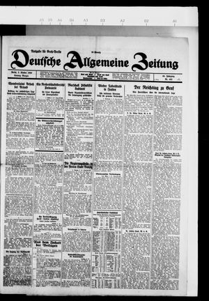 Deutsche allgemeine Zeitung on Oct 3, 1926