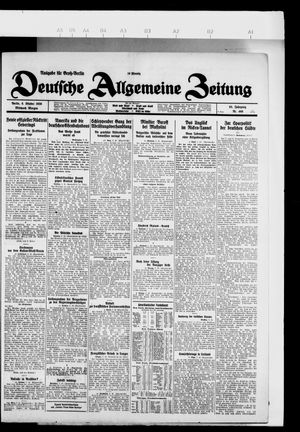 Deutsche allgemeine Zeitung vom 06.10.1926