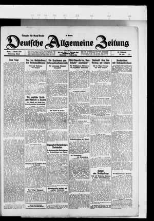 Deutsche allgemeine Zeitung vom 07.10.1926