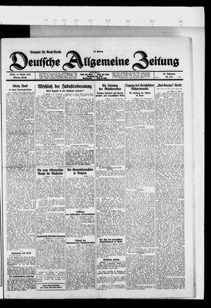 Deutsche allgemeine Zeitung on Oct 11, 1926