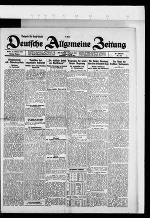 Deutsche allgemeine Zeitung vom 15.10.1926