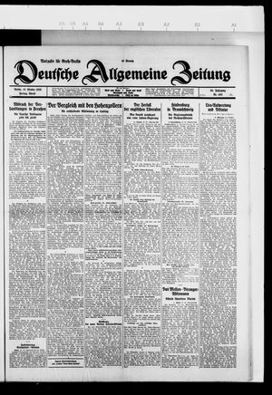 Deutsche allgemeine Zeitung vom 15.10.1926
