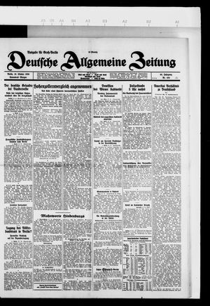 Deutsche allgemeine Zeitung vom 16.10.1926