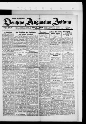 Deutsche allgemeine Zeitung vom 18.10.1926