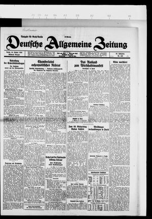 Deutsche allgemeine Zeitung on Oct 20, 1926