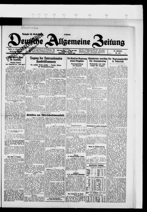 Deutsche allgemeine Zeitung vom 21.10.1926