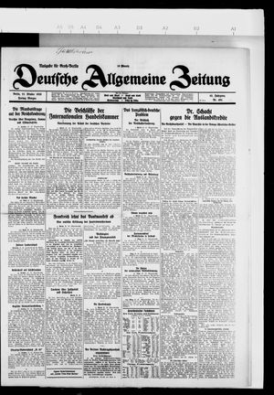 Deutsche allgemeine Zeitung vom 22.10.1926