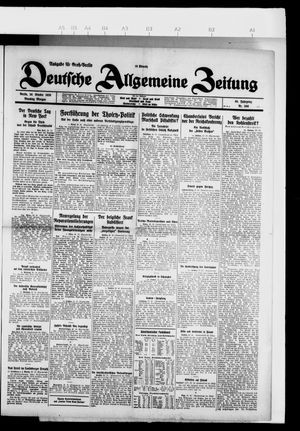 Deutsche allgemeine Zeitung vom 26.10.1926