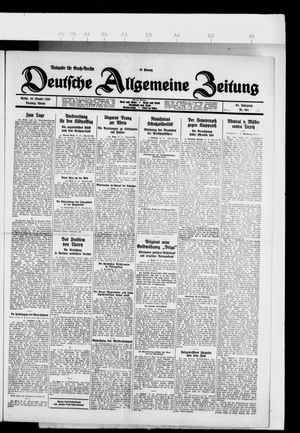 Deutsche allgemeine Zeitung vom 26.10.1926