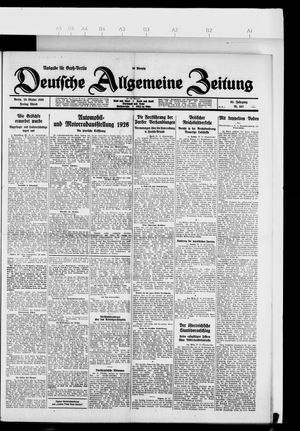 Deutsche allgemeine Zeitung vom 29.10.1926