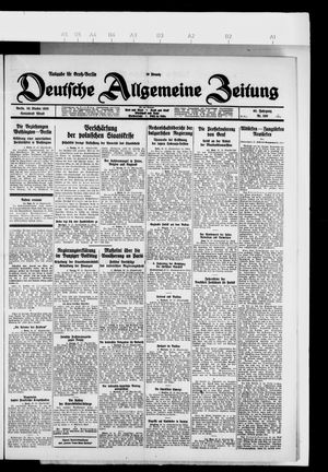 Deutsche allgemeine Zeitung vom 30.10.1926