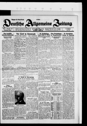 Deutsche allgemeine Zeitung on Nov 4, 1926