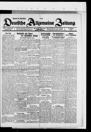 Deutsche allgemeine Zeitung vom 06.11.1926