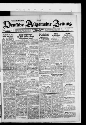 Deutsche allgemeine Zeitung vom 08.11.1926
