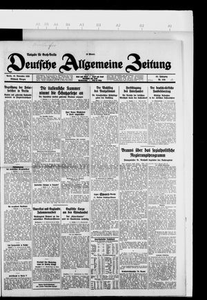 Deutsche allgemeine Zeitung vom 10.11.1926