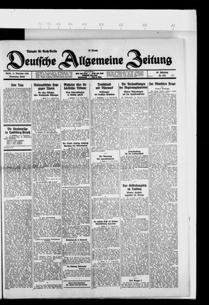 Deutsche allgemeine Zeitung vom 11.11.1926