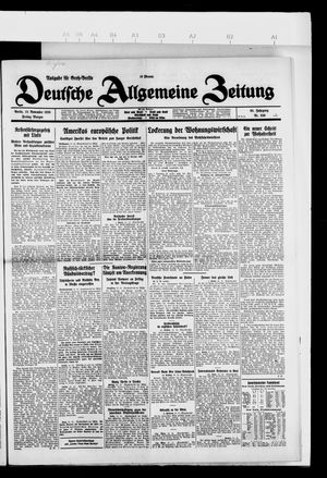 Deutsche allgemeine Zeitung vom 12.11.1926
