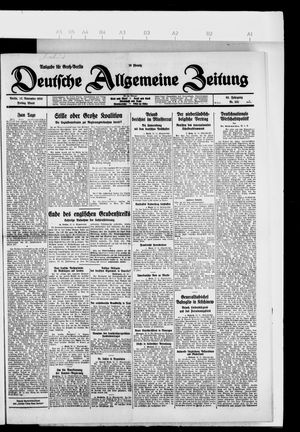 Deutsche allgemeine Zeitung vom 12.11.1926