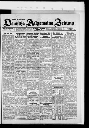 Deutsche allgemeine Zeitung vom 13.11.1926