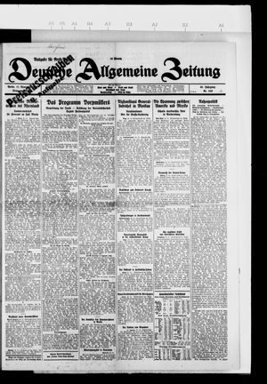 Deutsche allgemeine Zeitung vom 17.11.1926